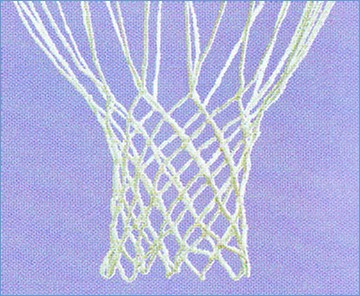 White Practice Basketball Nets - Pair